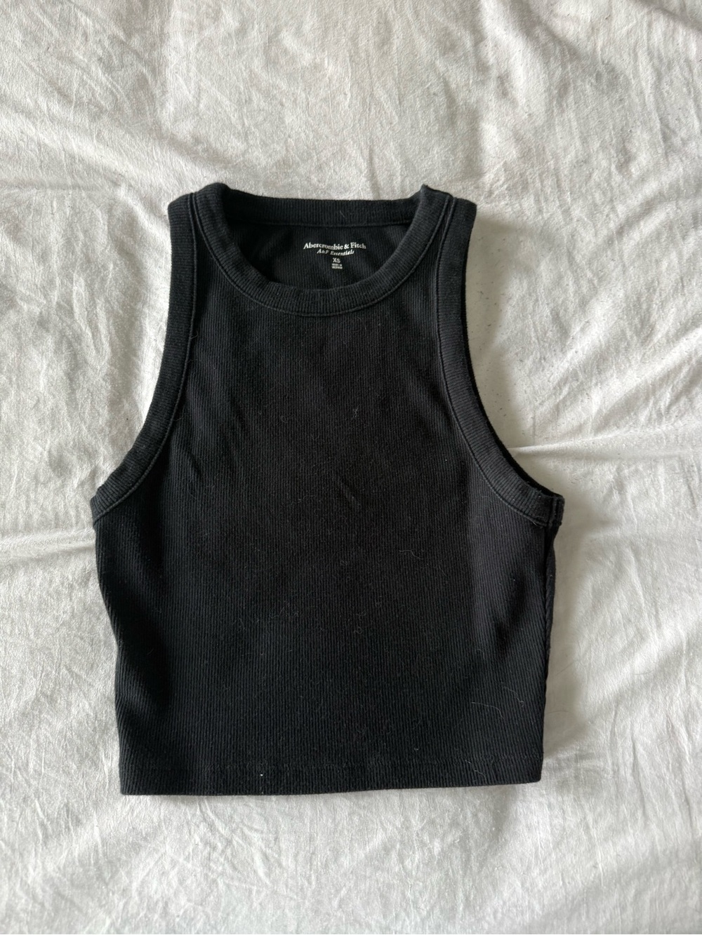 Abercrombie Black Ribbed Tank Top